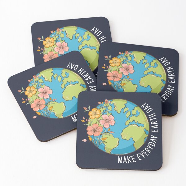 Item preview, Make Everyday Earth Day Floral Globe on Blue designed and sold by sweetbelle.