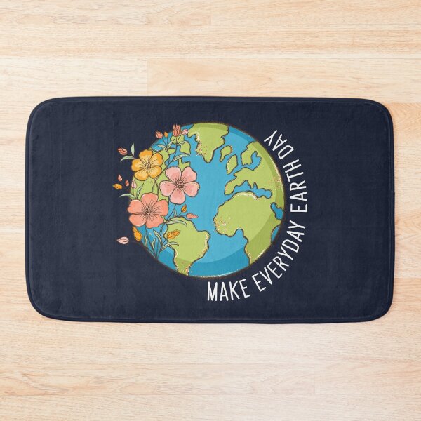 Item preview, Make Everyday Earth Day Floral Globe on Blue designed and sold by sweetbelle.