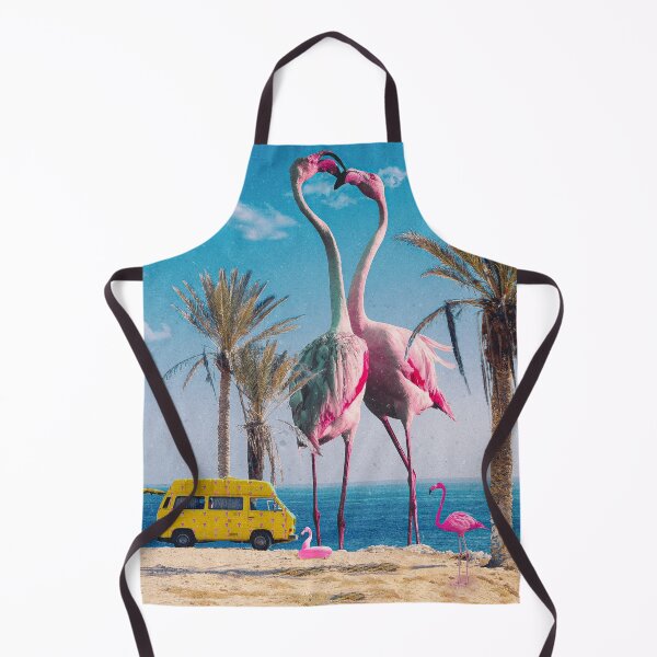 Item preview, Animals Flamingos Surrealist Birds, Flamingos on the Beach Summer Flamingo Fantasy Beach Photos designed and sold by Graphics Adora.