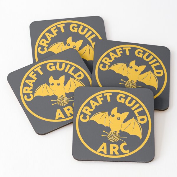Item preview, Norm the Craft Bat - Amarillo sobre fondo oscuro designed and sold by AnimalRescuers.
