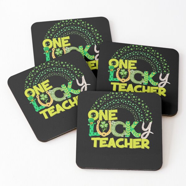 Item preview, One lucky Teacher groovy text St Patrick's Day  designed and sold by marveloso.