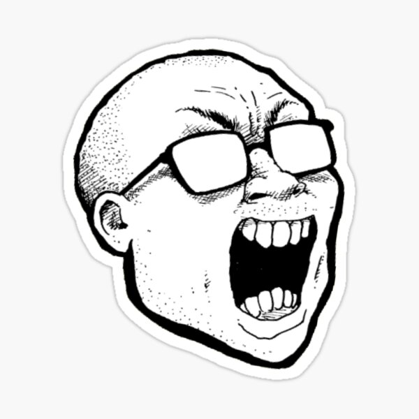 "Anthony Fantano Melon Head" Sticker by Redbubble