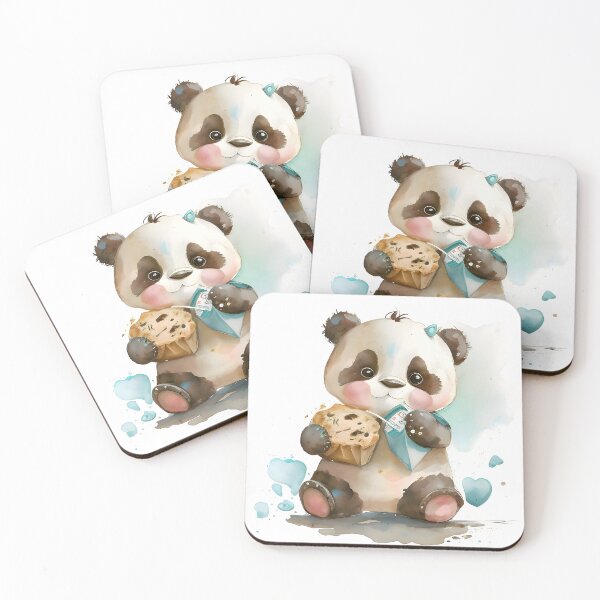 Item preview, A cute Baby Panda eating sweets designed and sold by LickALemon.