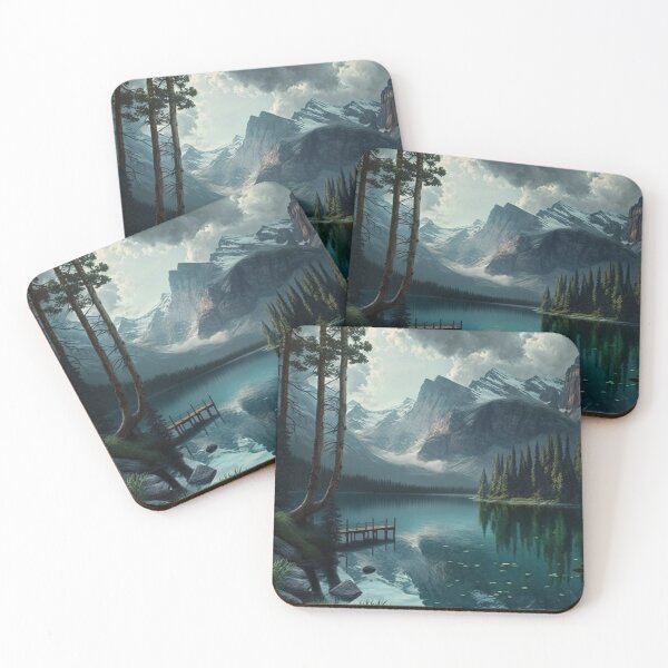 Item preview, Landscape Mountains and bridge Amazing Lake! designed and sold by artra-shop.
