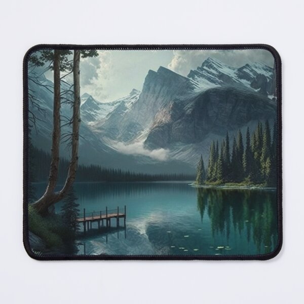 Item preview, Landscape Mountains and bridge Amazing Lake! designed and sold by artra-shop.