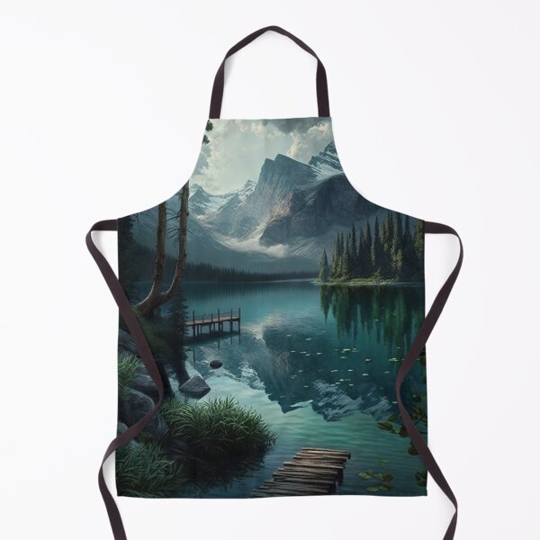 Item preview, Landscape Mountains and bridge Amazing Lake! designed and sold by artra-shop.