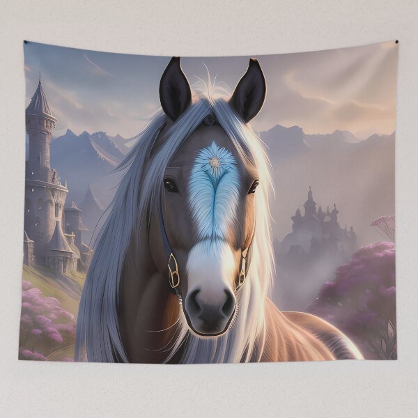 Item preview, Fantasy Medieval Horse designed and sold by MythicalSticker.