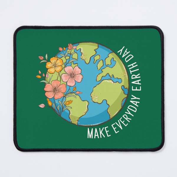 Item preview, Make Everyday Earth Day Floral Globe on Green designed and sold by sweetbelle.