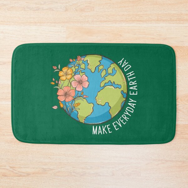 Item preview, Make Everyday Earth Day Floral Globe on Green designed and sold by sweetbelle.