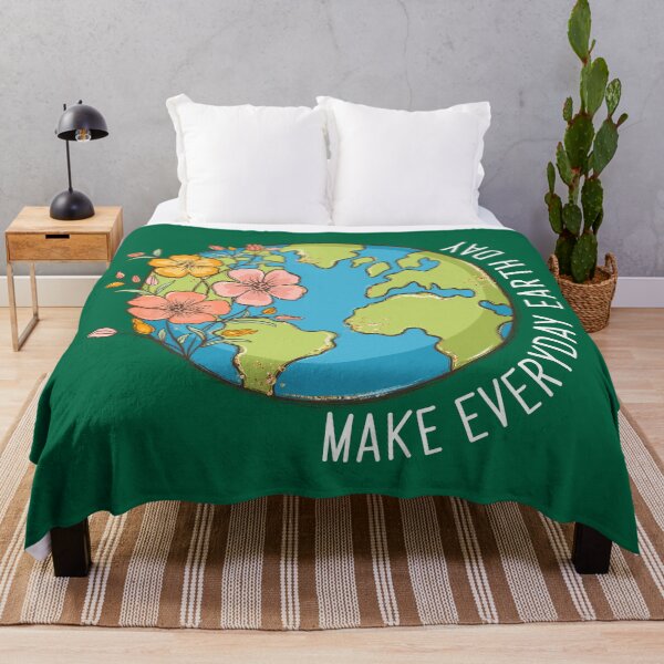 Item preview, Make Everyday Earth Day Floral Globe on Green designed and sold by sweetbelle.