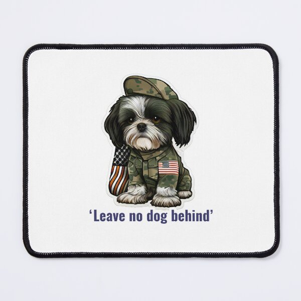 Item preview, Shitzu Army Dog Sticker designed and sold by EireTV.
