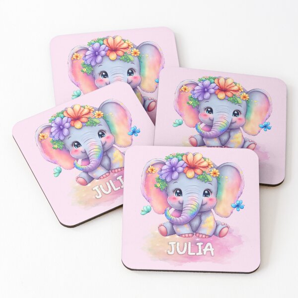 Item preview, Julia Cute Baby Elephant designed and sold by dev11588.