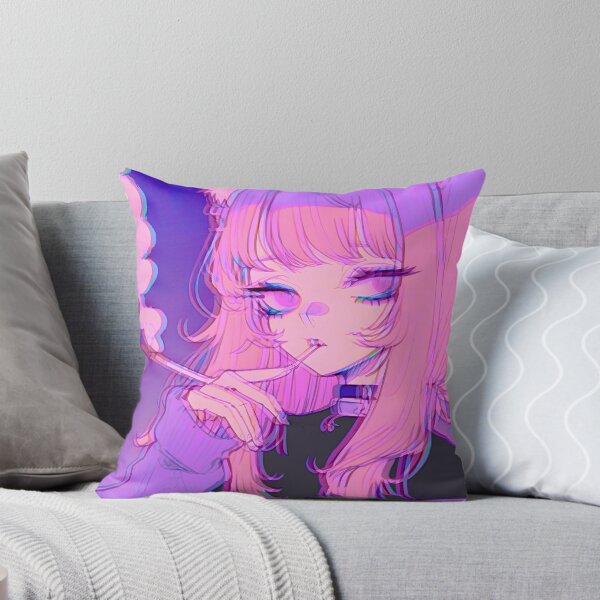 Item preview, Japanese Vaporwave Cat Anime Girl Neko Otaku Kawaii Waifu designed and sold by Daytone.