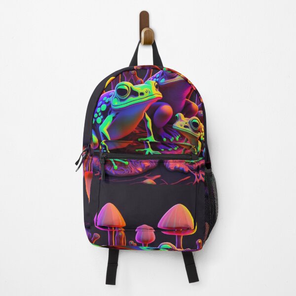 Item preview, Neon Frogs And Trippy Mushrooms designed and sold by Tai Chan.