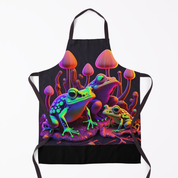 Item preview, Neon Frogs And Trippy Mushrooms designed and sold by Tai Chan.