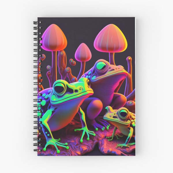 Item preview, Neon Frogs And Trippy Mushrooms  designed and sold by Tai Chan.