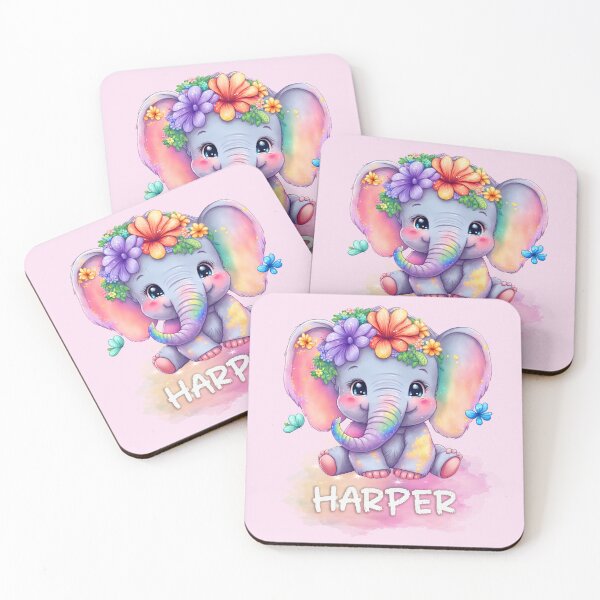 Item preview, Harper Cute Baby Elephant designed and sold by dev11588.