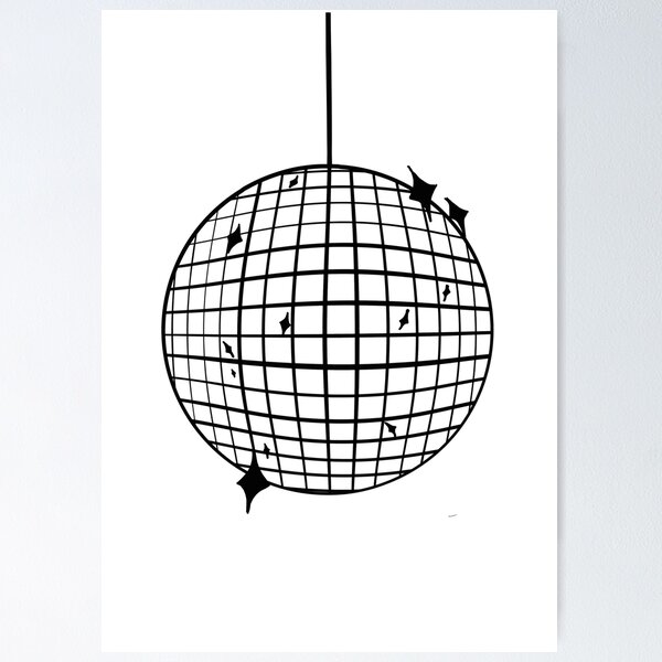 Item preview, Black and white mirrorball 1 designed and sold by Ebk2002.