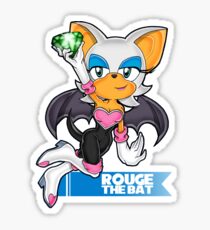 SEGA Sonic the Hedgehog Rouge the Bat Chaos Emerald Nintendo Sticker
