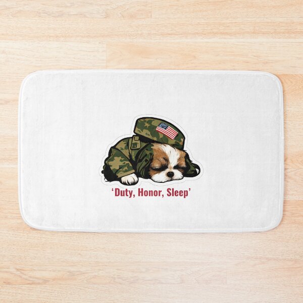 Item preview, Shitzu Army Dog Sticker designed and sold by EireTV.