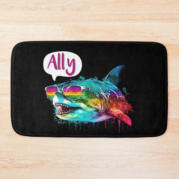 Item preview, Ally Shark - LGBTQ Pride Shark - Great White Shark Rainbow designed and sold by DaniGirls.