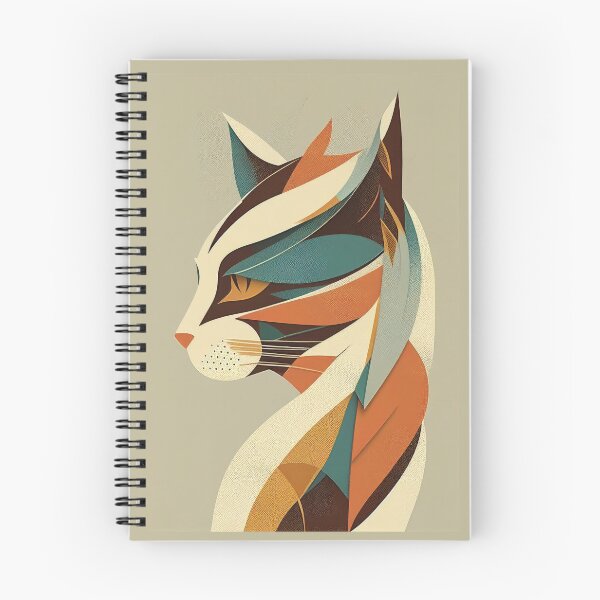 Aperçu de l'œuvre Boho Cat 130 Abstract Art Print Peinture Décoration murale créée et vendue par winterkitty88.