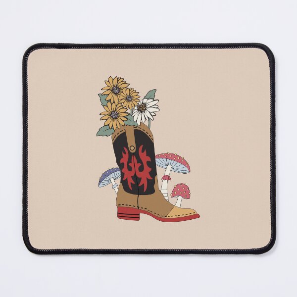 Item preview, Floral Cowboy Boot And Growing Mushrooom designed and sold by bolimj.