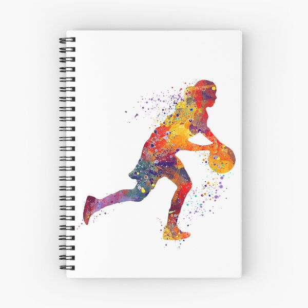 Item preview, Girl Basketball Dribbling Watercolor designed and sold by LotusGifts.