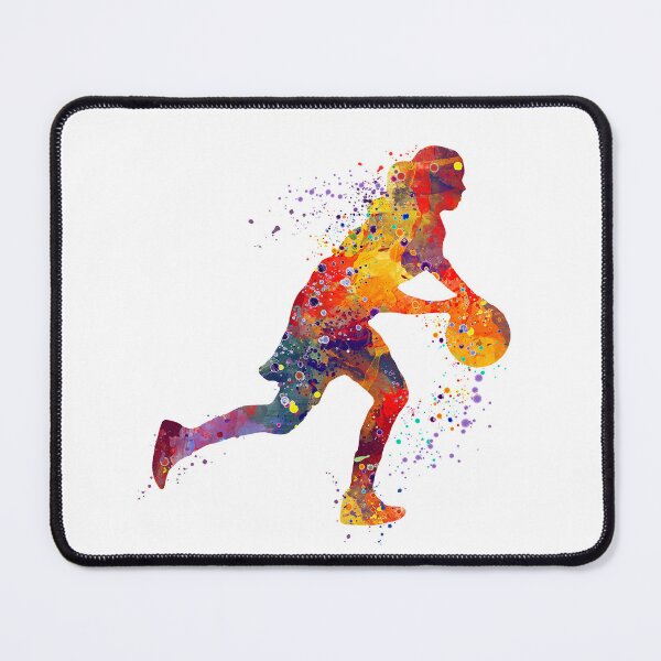 Item preview, Girl Basketball Dribbling Watercolor designed and sold by LotusGifts.