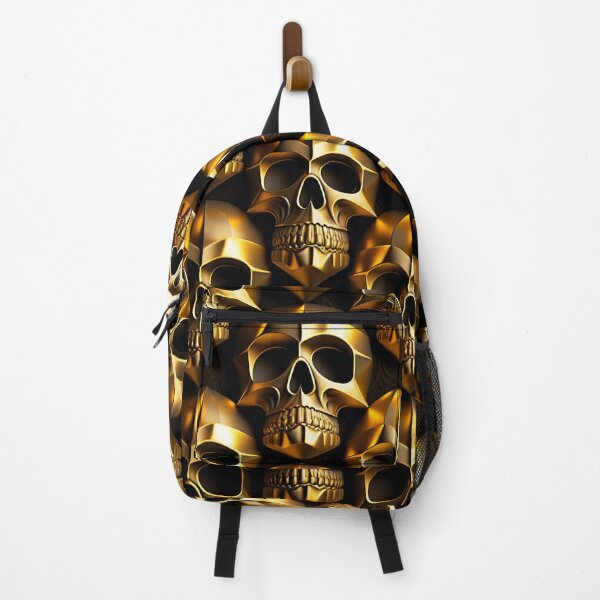 Item preview, Golden skull pattern designed and sold by Simone Davino.