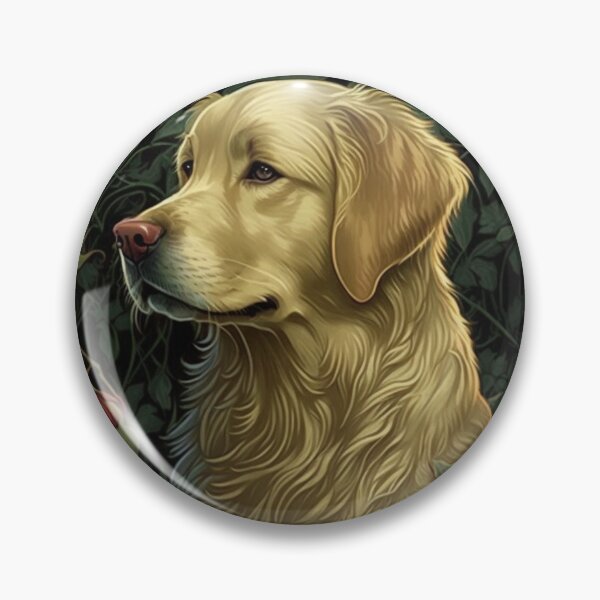 Item preview, Golden Retriever - Art Nouveau Style designed and sold by ArtNouveauChic.