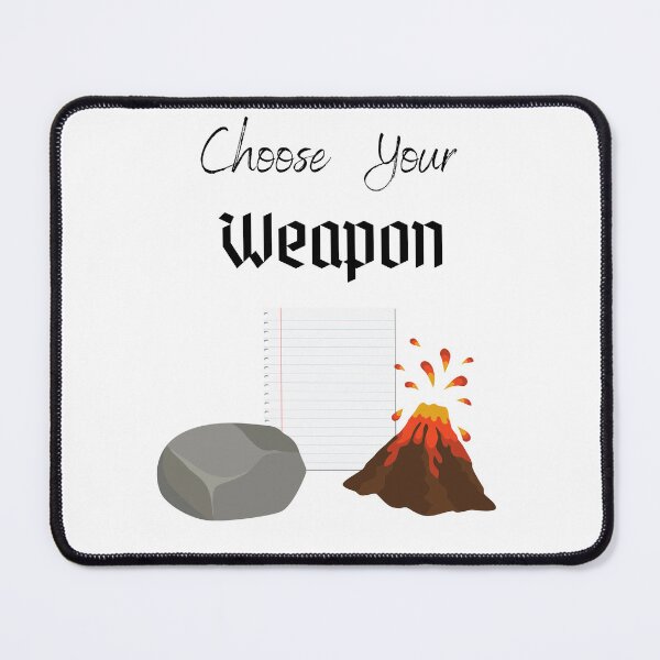 Item preview, Choose your Weapon, Rock Paper Scissors designed and sold by GamesR4Girls.