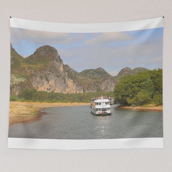 Item preview, Boats on the Li River, China designed and sold by FranWest.
