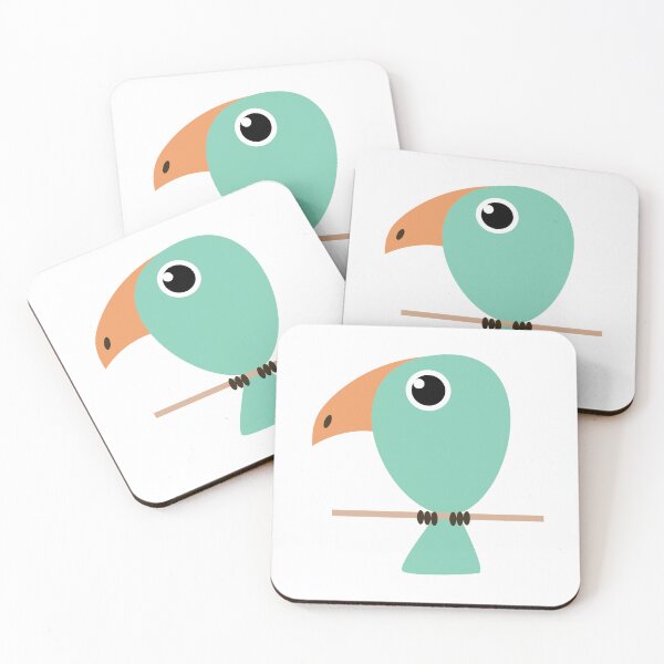 Item preview, Green Tropical Bird designed and sold by BeccaJaneDesign.