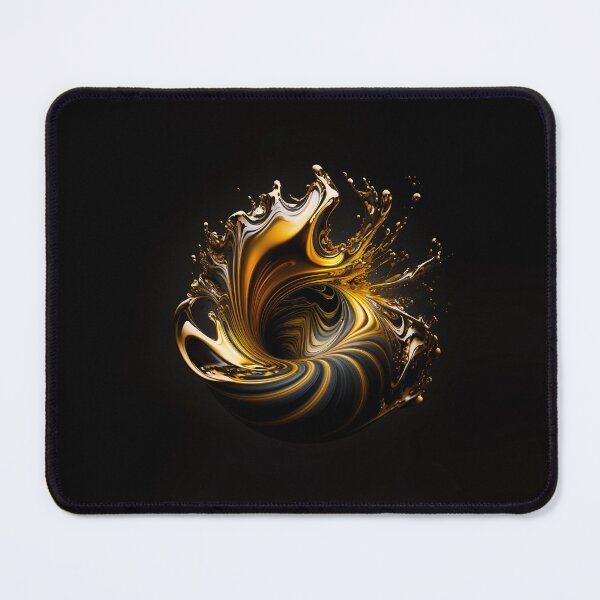 Item preview, 3D Liquid tornado (black and gold) designed and sold by Simone Davino.