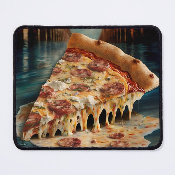 Item preview, A slice of pizza in the waters of Venice designed and sold by ArtEatLove.