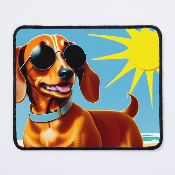 Item preview, Dachshund Beach Day  designed and sold by thewolffpress.