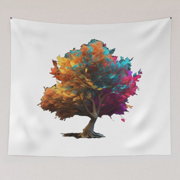 Item preview, Colourful and Beautiful Tree designed and sold by GloriousArtSKD.