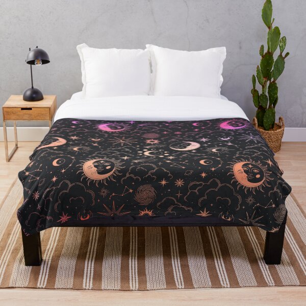 Item preview, Celestial Witchy Pattern - Pink and Orange Gradient designed and sold by Arcane Orchid.