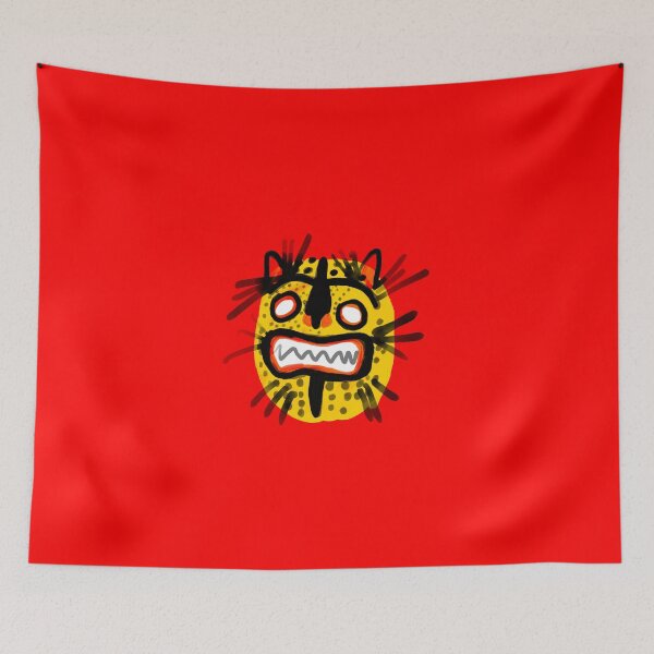 Item preview, Mexican folk jaguar mask designed and sold by El Brown Mercado.