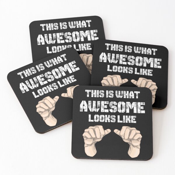 Item preview, This is what awesome looks like pt2- with hands pointing at self- dark  designed and sold by -short- & EPIC shop.