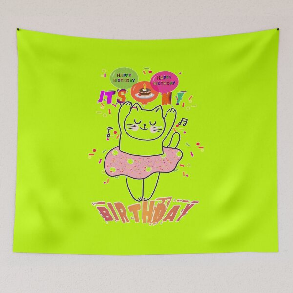Item preview, Dancing Cat Birthday Bash designed and sold by RendoRed.