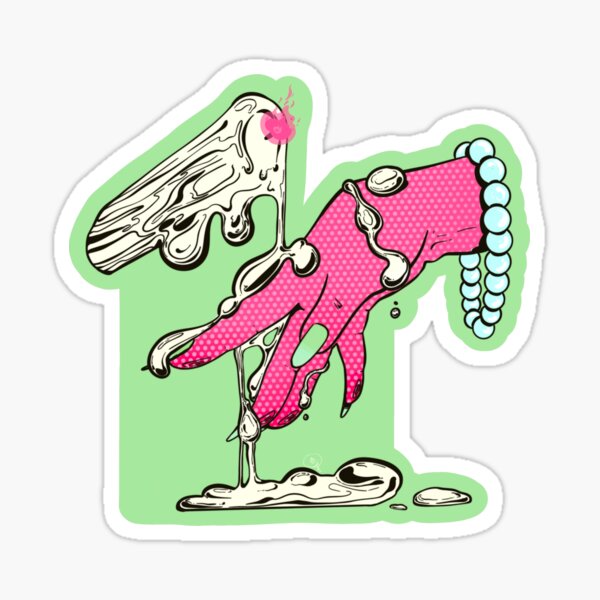 Candle Wax Hand Sticker