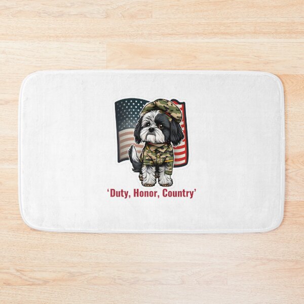 Item preview, Shitzu Army Dog Sticker designed and sold by EireTV.