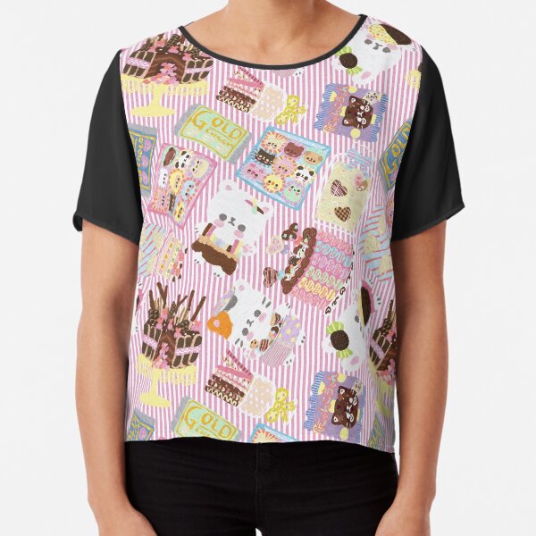 White Day in Pink Chiffon Top