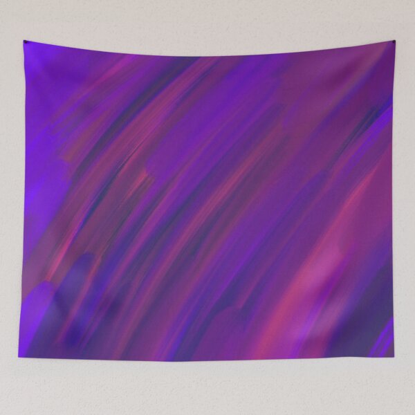 Item preview, Neon Sunset Rainbow Pink Blue Purple Fuchsia Brushstrokes Abstract designed and sold by hopecope.