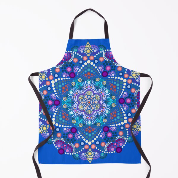 Item preview, dot painting meets mandala 2 18 blue designed and sold by dedoma.