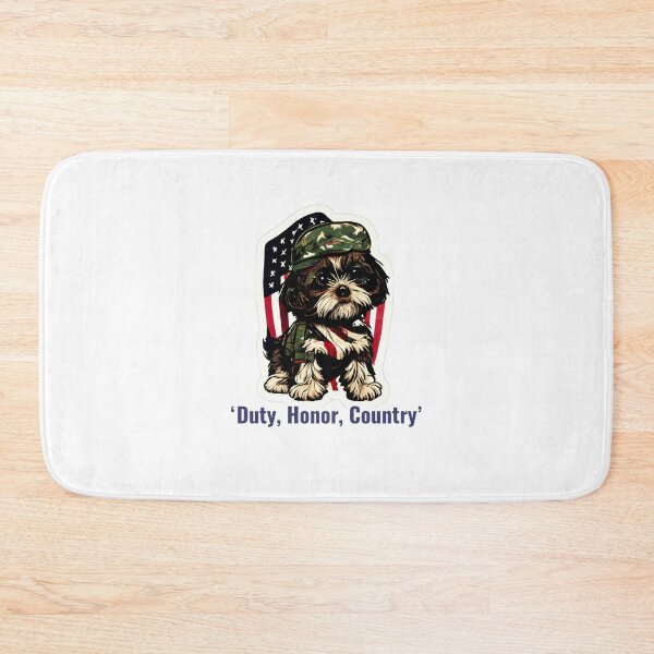Item preview, Shitzu Army Dog Sticker designed and sold by EireTV.