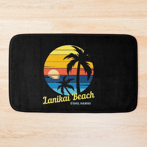 Item preview, Lanikai Beach - Located on O'ahu, Vintage Tropical Sunset, Coastal Vacay designed and sold by Sun Sand & Sea Art.