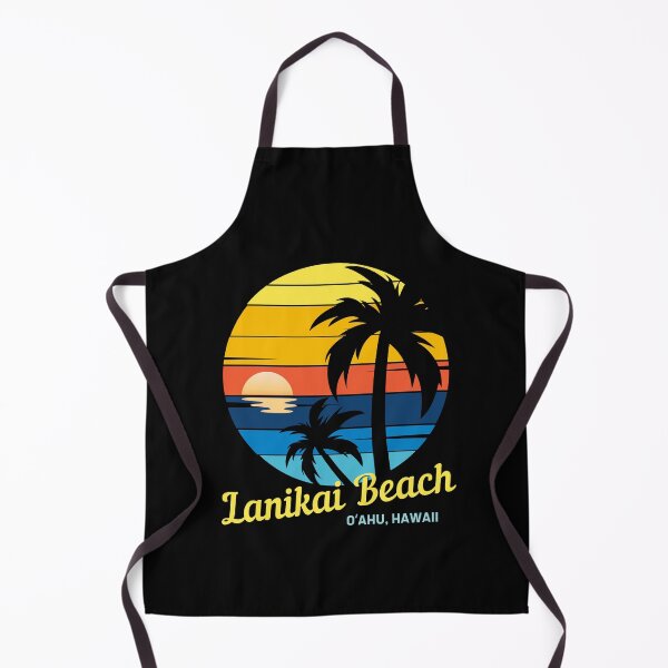 Item preview, Lanikai Beach - Located on O'ahu, Vintage Tropical Sunset, Coastal Vacay designed and sold by Sun Sand & Sea Art.